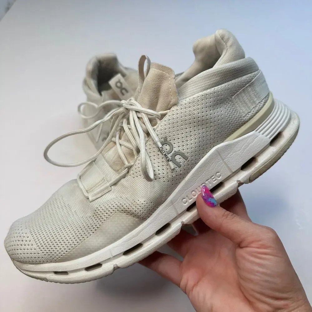 On Cloud All White Cloudnova Sneakers